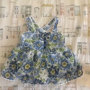 Max Studio Kids Blue and Green Floral Dress